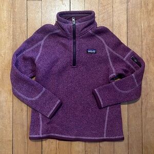 Patagonia Girls Better Sweater Verbena Purple 1/4 Zip Fleece